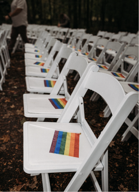 Pride flag for wedding ceremony | How to tell if your vendor is LGBTQ+ inclusive