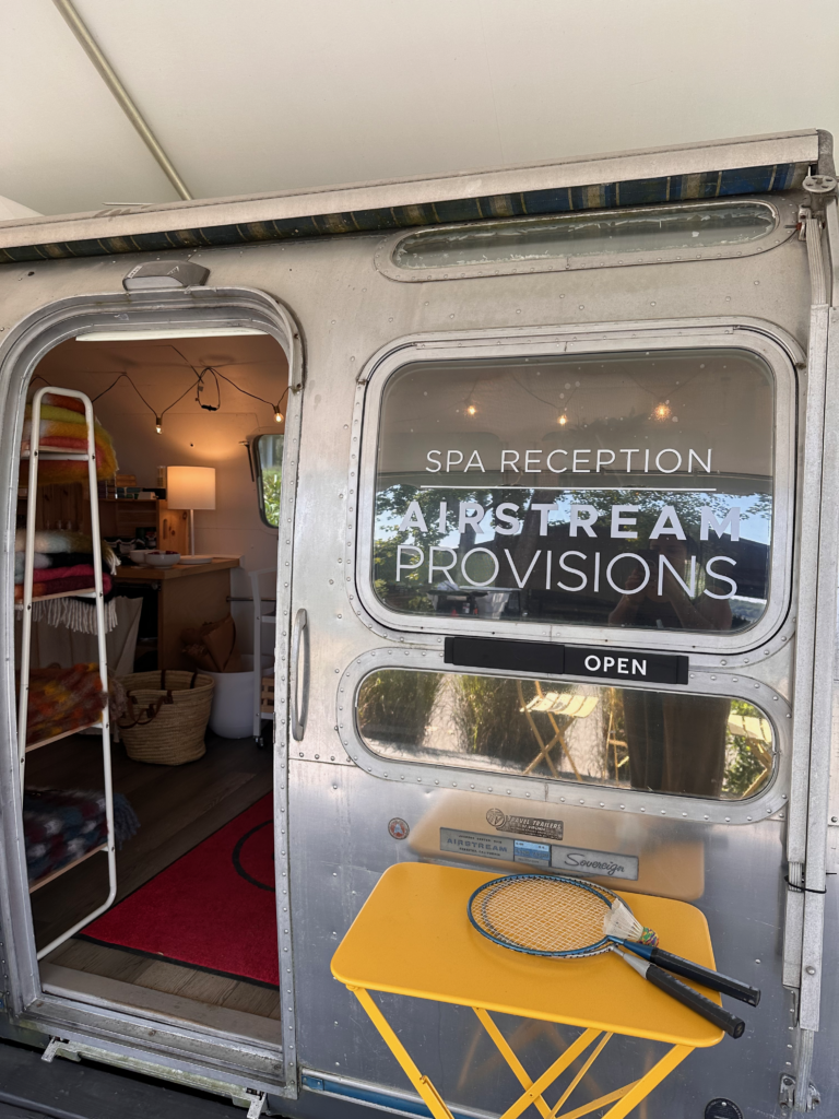 Check into your spa in an airstream