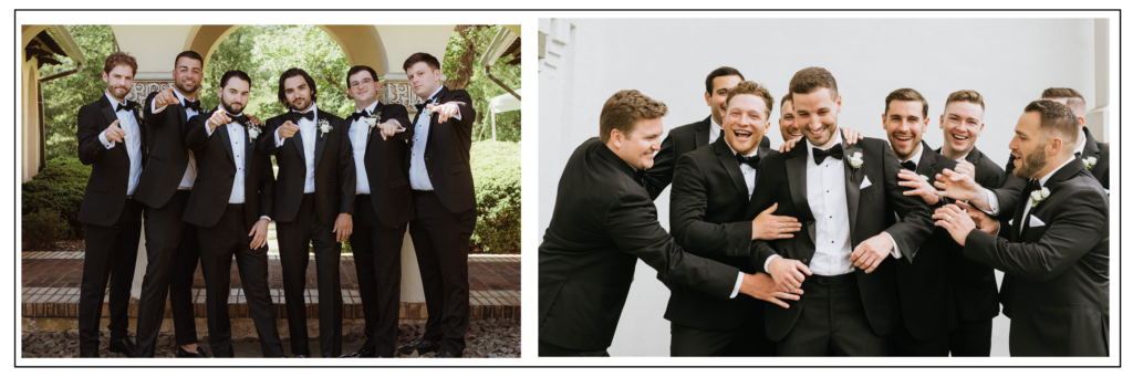 Advice for the groom on being natural with his groomsmen. 